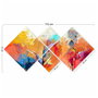 Wallity Conjunto de 4 Cuadros Decorativos de MDF Multicolor